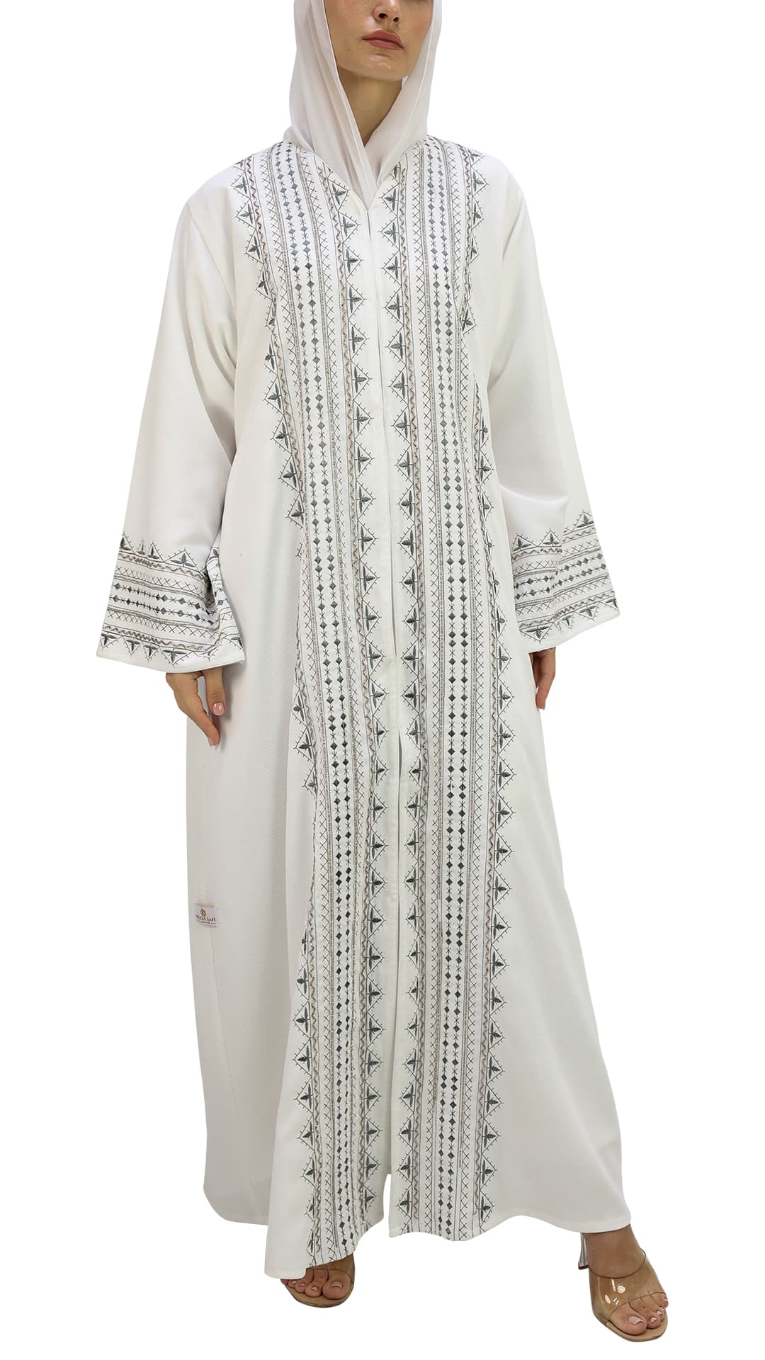 Elegant embroidered Abaya with beads
