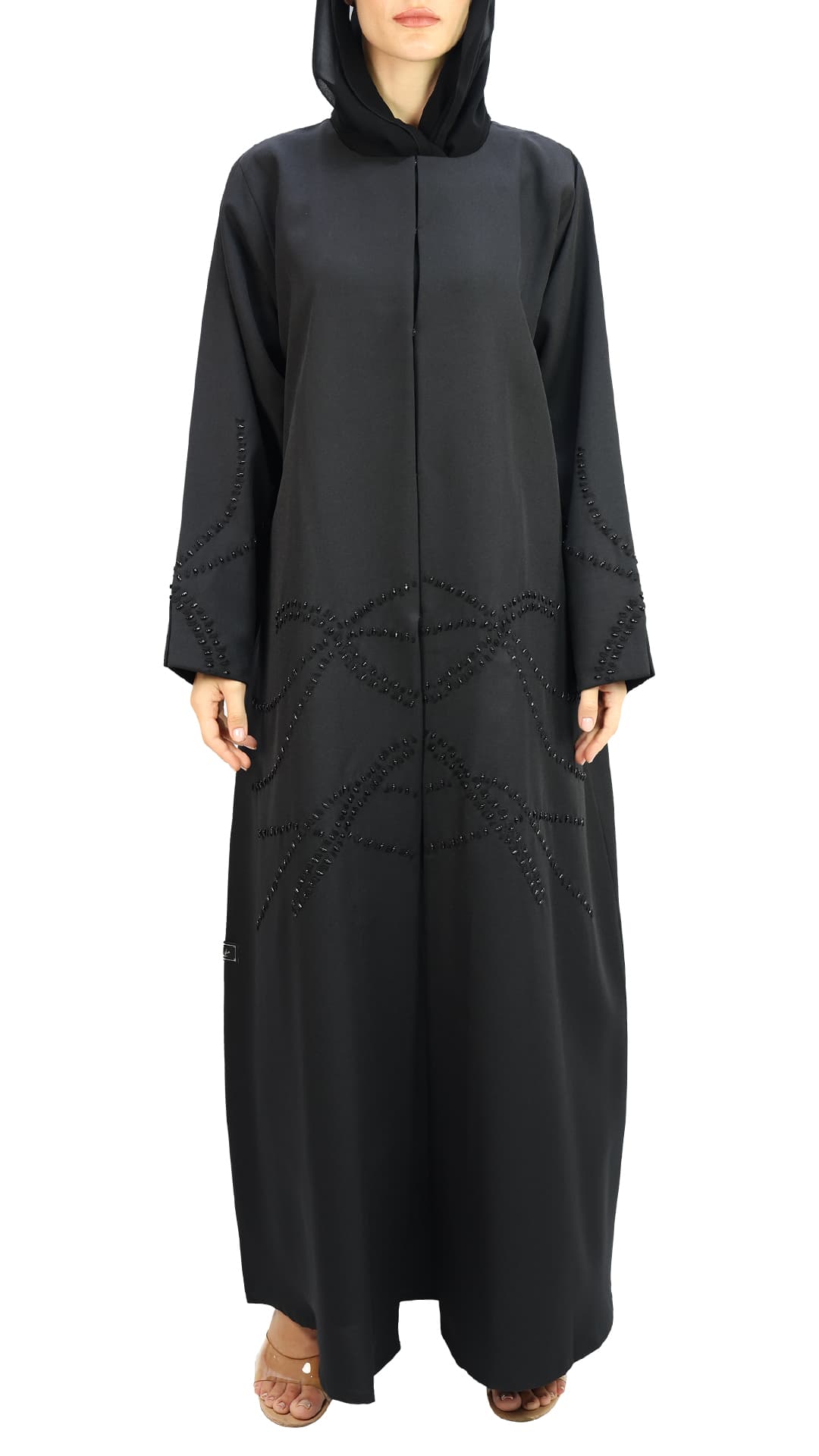 Elegant handwork with beads Abaya