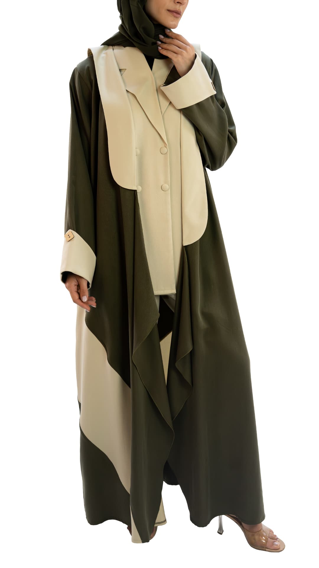 Luxurios abaya with co-ord set