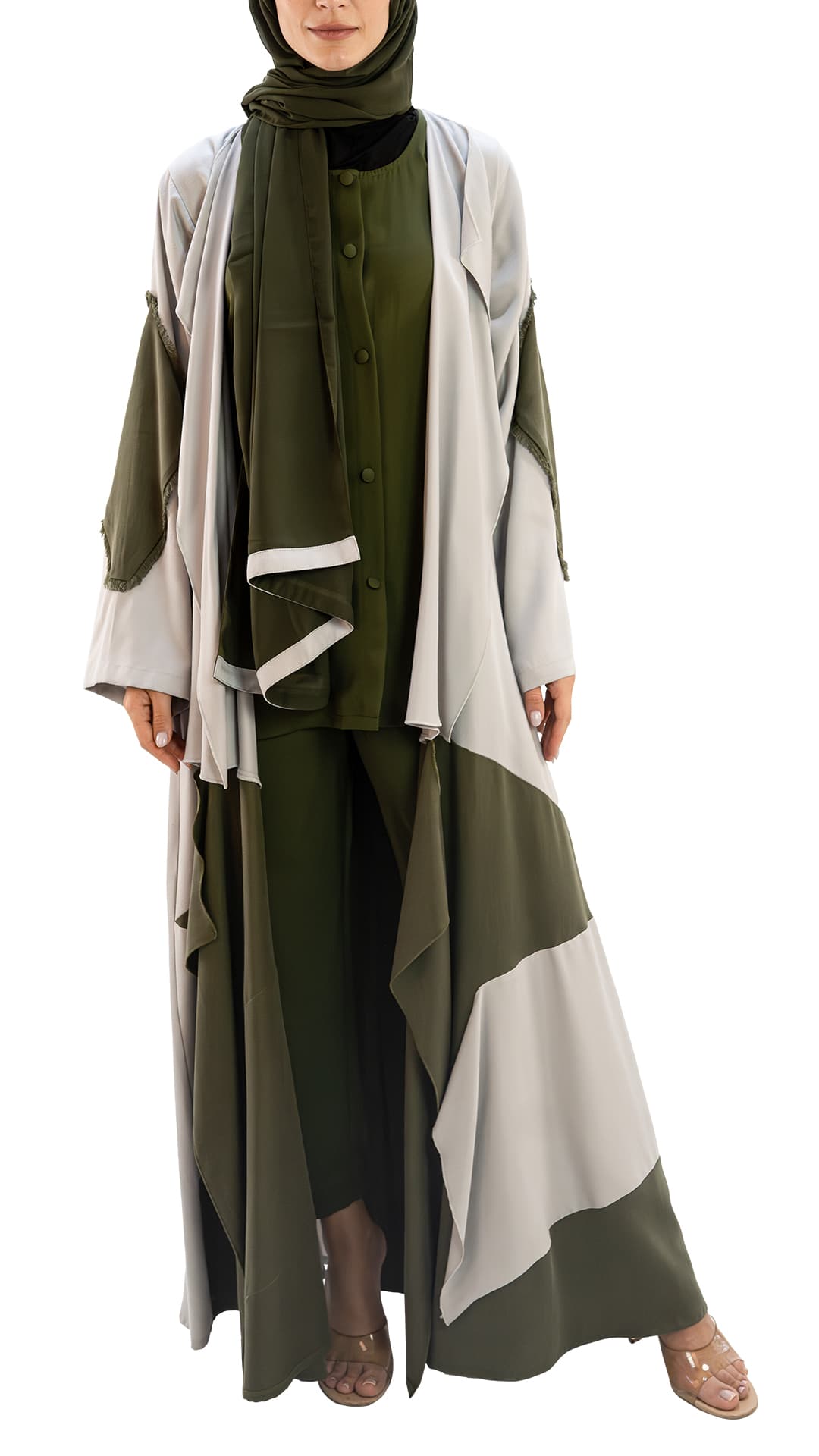 Luxurios kimono abaya with co ord set